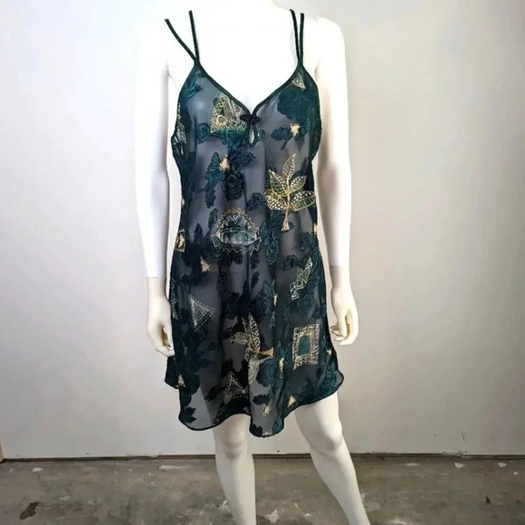 Vintage  80's Sheer Nightgown - M - Picture 1 of 6